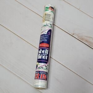 Vintage 80s Rubbermaid Farm Yard Shelf Liner, 10 Sq. Ft.